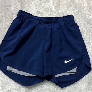 Nike Women's Dark Blue Athletic Shorts
